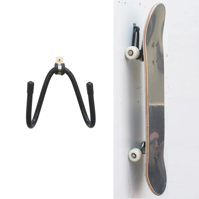 Support Mural Skateboard Transparent - 2 Pièces Acrylique Pour Longboard, Snowboard, Ski - Rangement Élégant