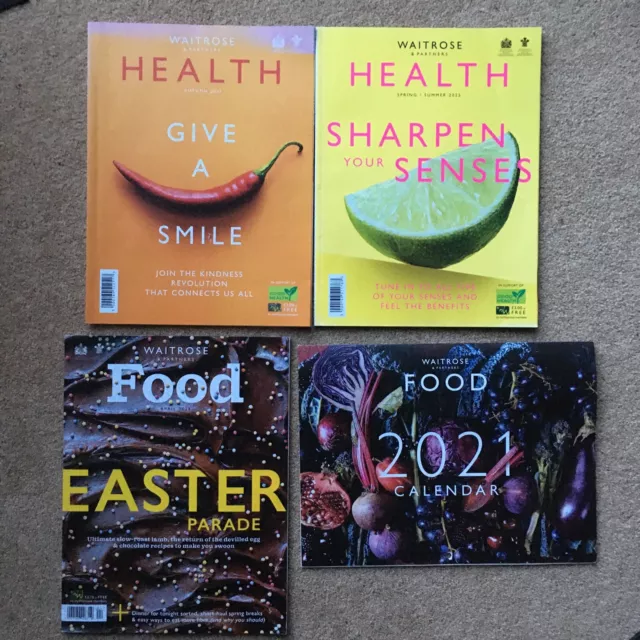 Bundle Waitrose Food / Health Magazines 2021 2022 2023 & 2021 Recipes Cooking