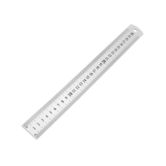 Double Side Metal Ruler Stainless Steel- 30cm-20cm-15cm 12"/ 8"/6"