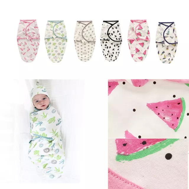 BRANDNEU Neugeborenes Baby Mädchen Junge einfach Wickel Swaddle Decke Schlafsack 0-3 Monate