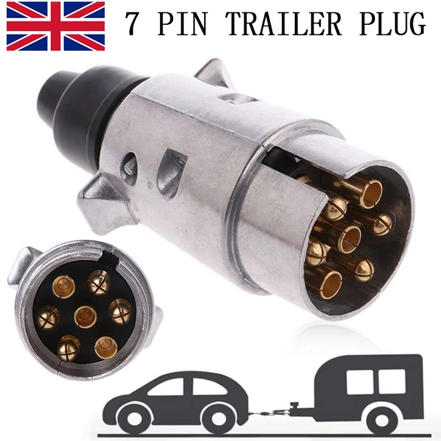 HEAVY DUTY ELECTRIC Trailer Towing Plug Wiring 12V 7 Pin Connector