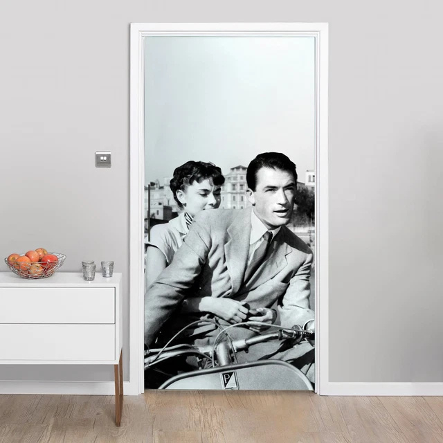 Decorazione adesiva Porta Vacanze romane sticker lavabile pvc varie misure