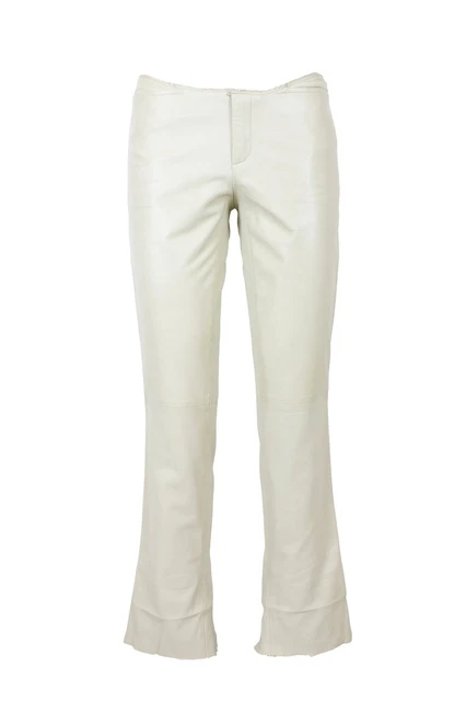 Gucci Pantaloni Vintage Pelle di Pitone Beige Anni 90