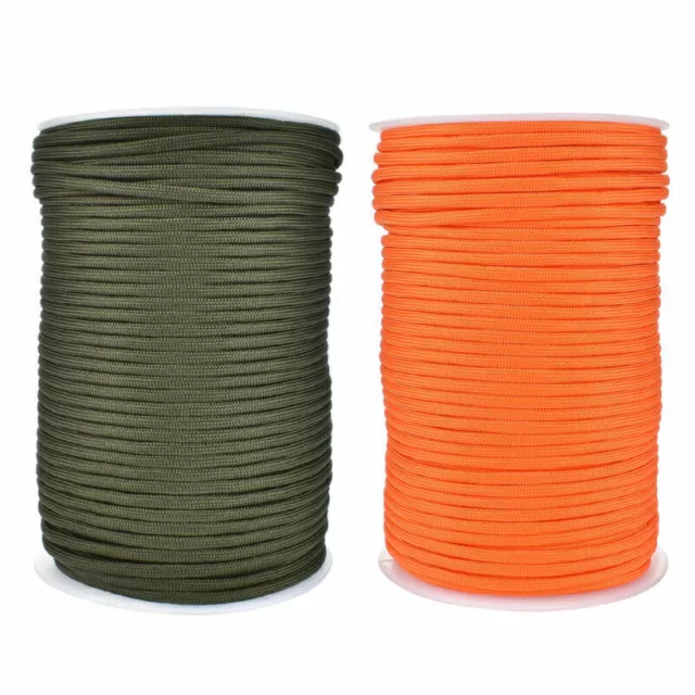 100m Parachute Cord 4mm 9 Strand 550 Rescue Survival Paracord Lanyard Rope