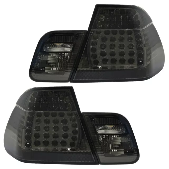 LED Rückleuchten Heckleuchten Set für BMW 3er E46 Limo Bj. 98-01 Schwarz/Smoke