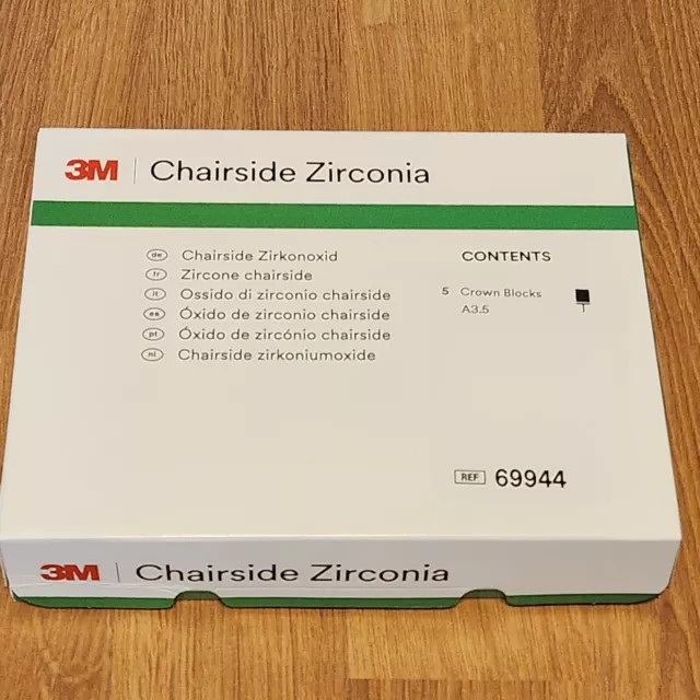 CEREC 3M Chairside Zirconia - 5 Crown Blocks A3.5 - REF 69944