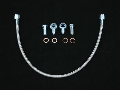 1G 2G DSM Eclipse 4G63 Stainless Turbo Oil Feed Line 16G 20G (Head Location)
