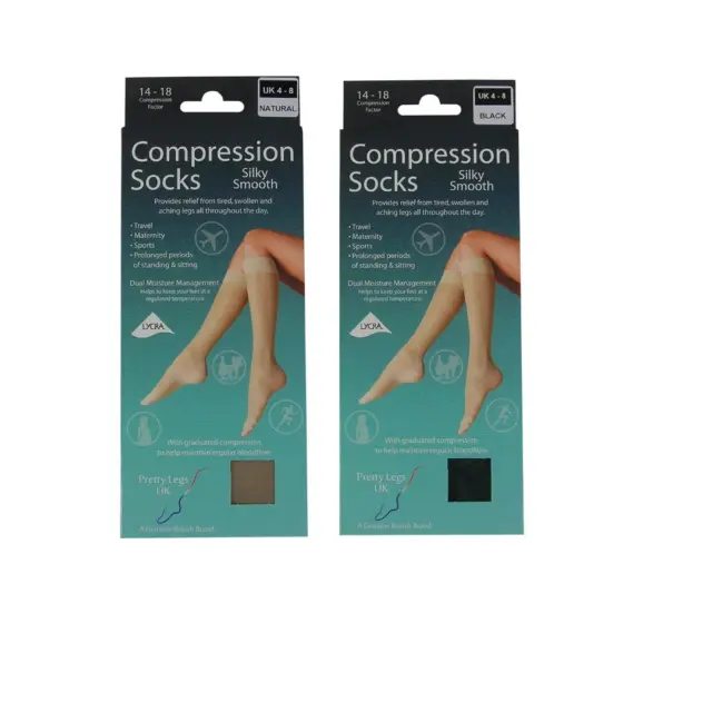Compression Flight Maternity Prolonged periods Smooth Knee High Travel Socks