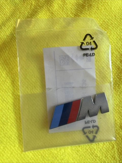Genuine BMW M Wing Badge Fender Emblem Set – 2 Pieces, Left & Right, OE 51 14 8 058 881