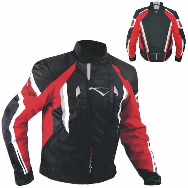 Motorbike Motorcycle Waterproof CE Armours Textile Thermal Tex Jacket  Red XXL