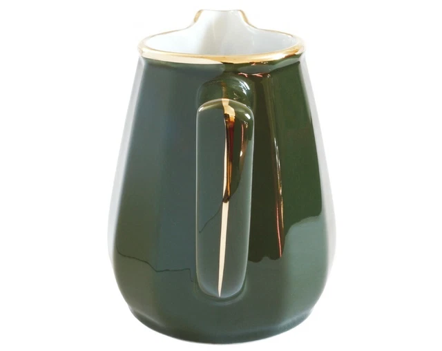 Apilco Green and Gold  Medium Creamer x 2 3