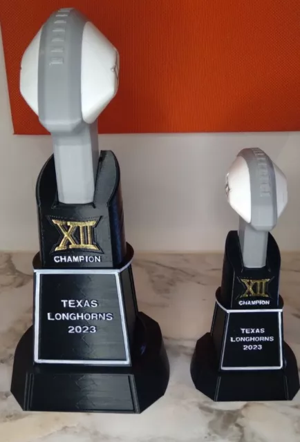 Texas Longhorn Football 2023 Big Xii Championship Trophy