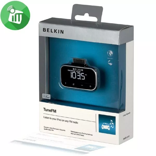 Brand New BELKIN MODEL F8Z179eaBLK, TUNEFM FM TRANSMITTER iPod