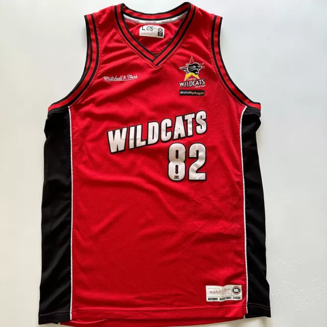 MITCHELL & NESS NBL Perth Wildcats Mens Red Basketball Jersey Size