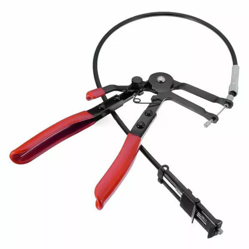 NEW Flexible Extended 24" Cable Wire Hose Clamp Plier Automotive Tool Oil Fuel