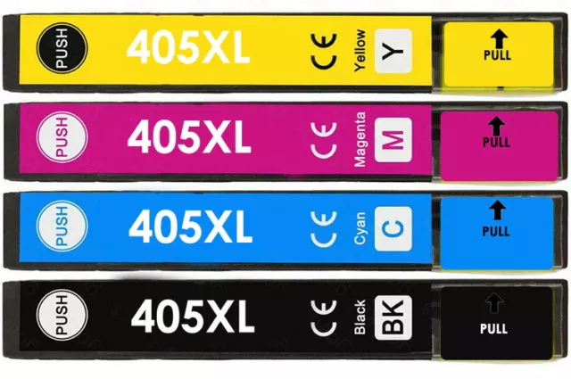 Non-OEM 405XL Multicoloured Ink Cartridges Full Set For Epson WF-7840 printer
