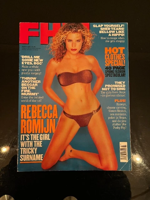 FHM NO 110 March 1999 - Rebecca Romijn £4.00 - PicClick UK