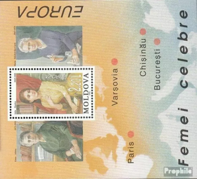 Moldawien Block9 (kompl.Ausg.) postfrisch 1996 Frauen