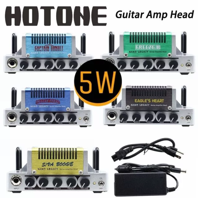 Hotone Guitar Amplifier Amp Head 5W AB Amplifier with CAB SIM Phones/Line Output