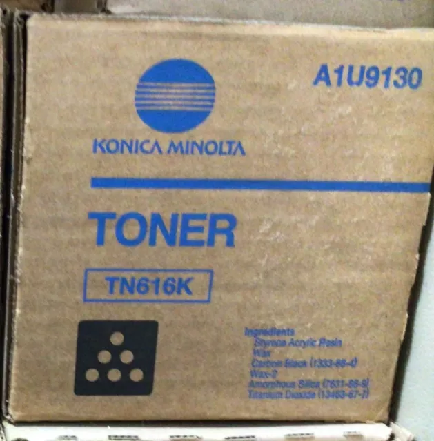 Konica Minolta TN616K Toner Cartridge - Black (A1U9130)