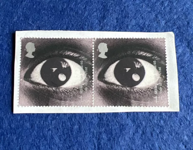 2 x GB Millennium Eye (Year of the Artist) 1st  Class Stamps 2000 Unfranked.