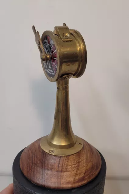 VTG 6" Brass Ship's Telegraph Engine Order Nautical Collectible Decor Chadburns 3