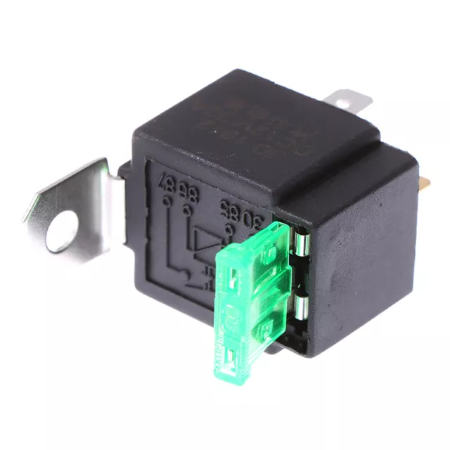 12v 30a voiture Auto Autotive Relais lourds 4pin fusible fusionné onoff SPST