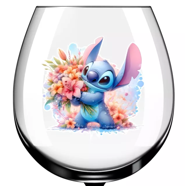 x12 Colourful Floral Spring Stitch glass vinyl decal stickers Colour wx462