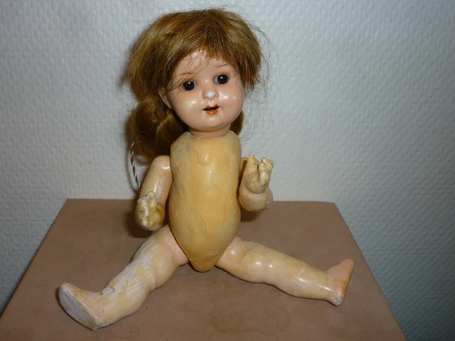 ANCIENNE PETITE POUPEE Heubach Tete Porcelaine 300 - 15/0 Mignonette 18 Cm Doll EUR 54,90 - FR