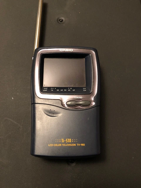Handheld Tv Color CASIO TI-STN PORTABLE Handheld LCD Color TV Television TV-990 - NEW! D1 ...