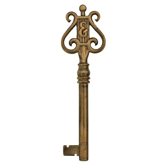 Vintage Key - Brass STEINWAY & SONS Grand Piano Lock Key 3⅝" Hamburg - ref.k746