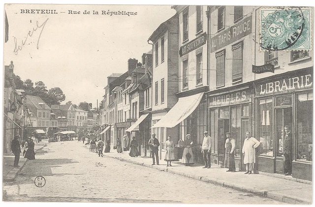 Cpa Oise - Breteuil - Rue De La Republique