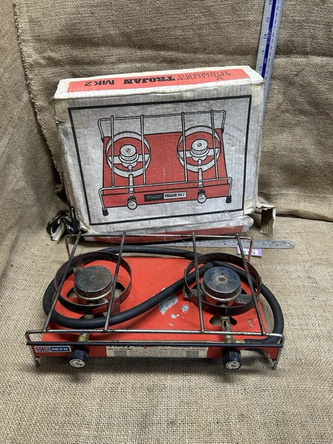 VINTAGE TILLEY TWOSOME Double Burner Camping Stove Retro Camper