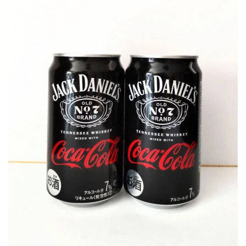 Coca-Cola Antique Collection ”Jack Daniels & Coca-Cola ”empty can of 2 Jack Coke