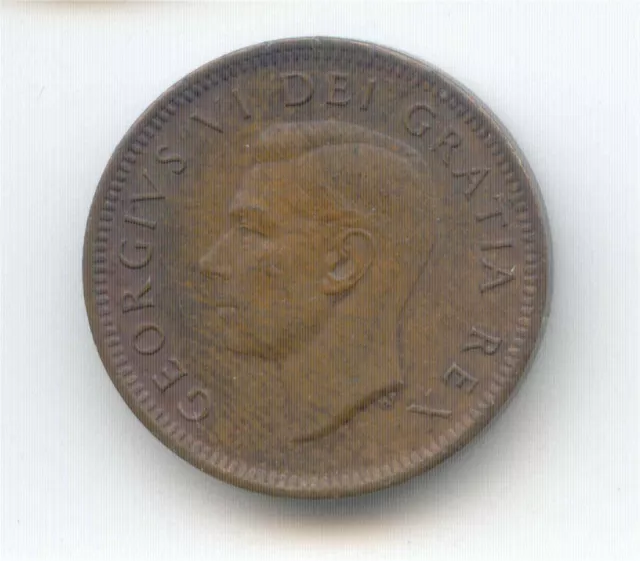 Canada 1952 PENNY Canadian 1c One Cent King George VI Exact Coin