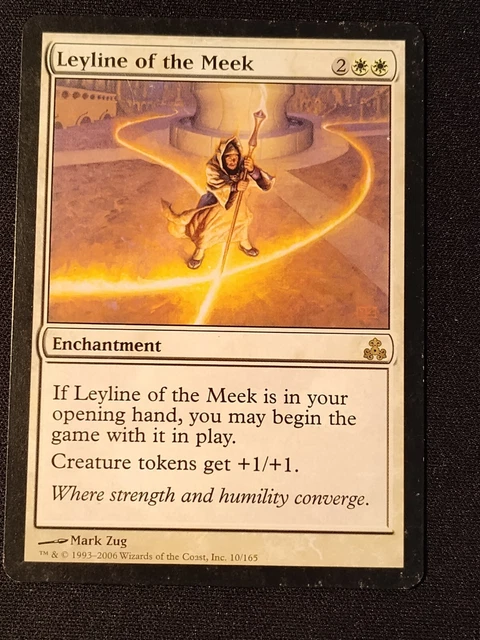 Leyline of the Meek 1x FOIL GPT MTG Guildpact Rare MINT white Leyline of the Meek 1x FOIL GPT MTG Guildpact Rare MINT white