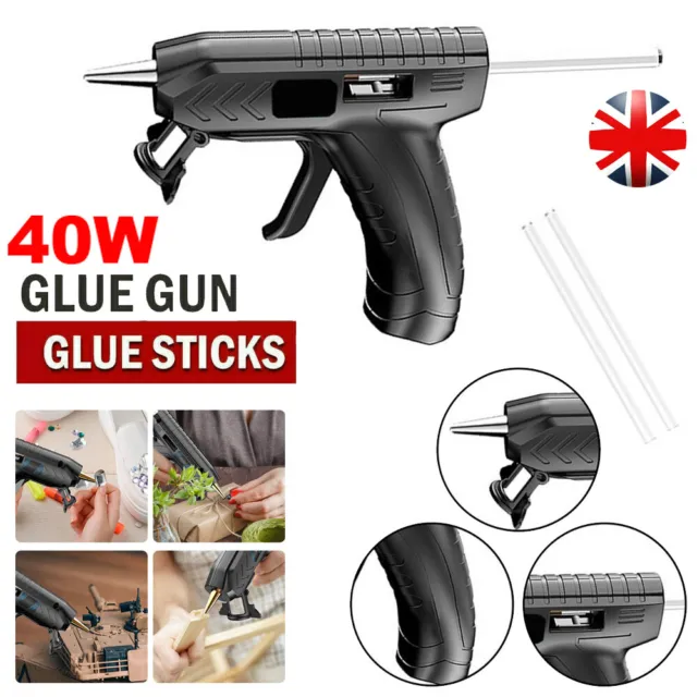 Cordless 40W Hot Melt Glue Gun Repair Tools Heat Gun with 7mm 2 Hot Glue Sticks