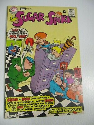 Sugar and Spike #78 (DC Comics 1968) Baron, Bernie the Brain FN