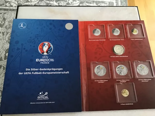 10 Euro Münze , Silber Gedenkprägungen der UEFA Fussball Europameisterschaft, EU