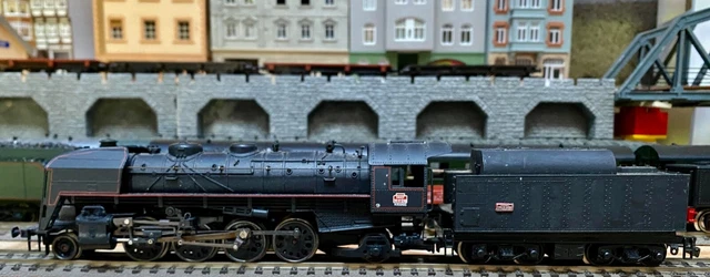 Loco Jouef HO 8273 – 141 R 1246 Mikado Vapeur Fuel, Tender Miramas, Neuve