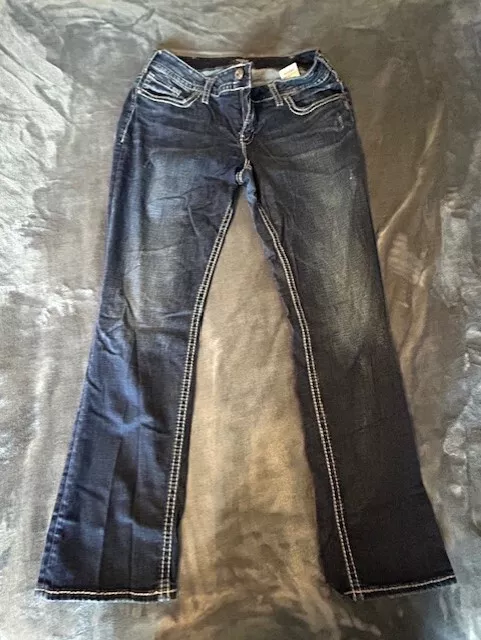 Women's Silver Jeans, Suki Mid Straight size 14 x 32