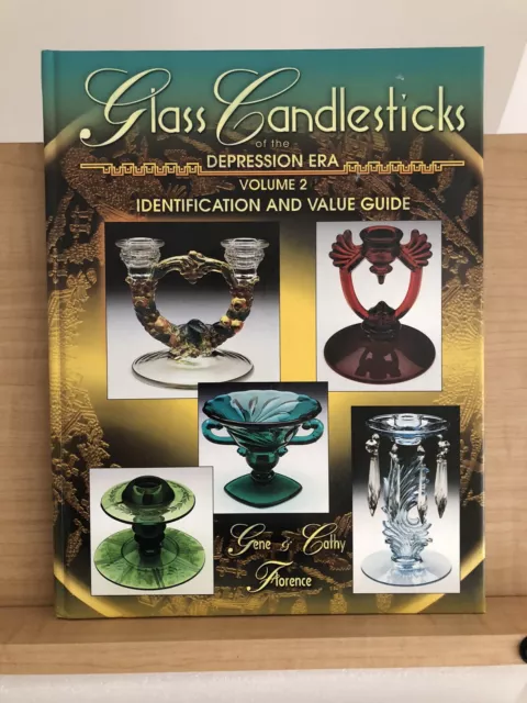 Glass Candlesticks of the Depression Era - Hardcover - LIKE NEW.