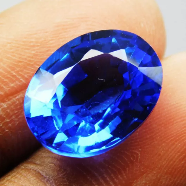 10 Ct Natural Blue Sapphire Certified Gemstone Loose Oval Shape 3