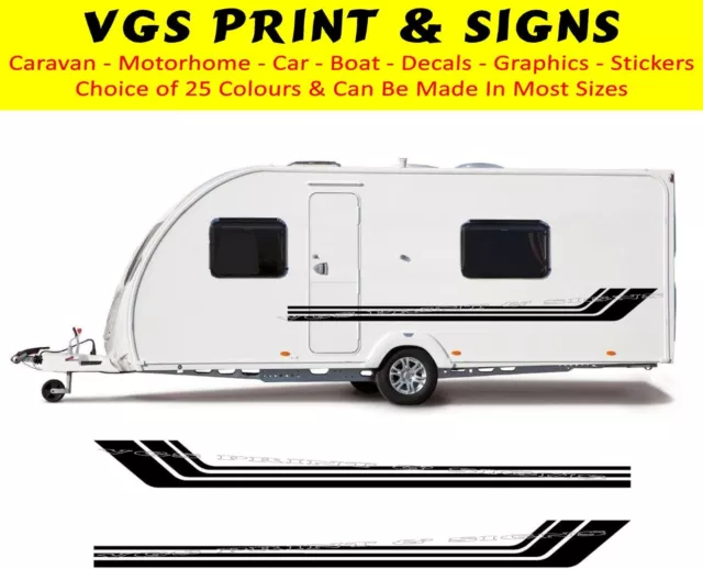 Motorhome/Caravan Vinyl Graphics Kit Decals Stickers Stripes #41Xl Fast Post