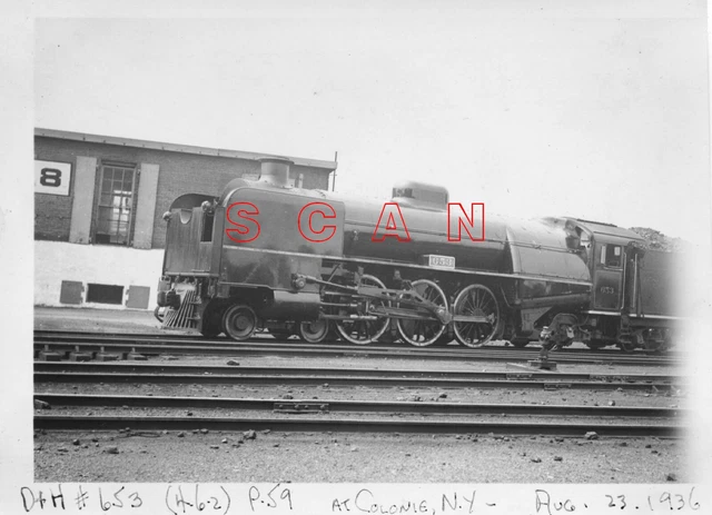 2H594 Rp 1936 Delaware & Hudson Railroad 462 Loco #653 Colonie Ny