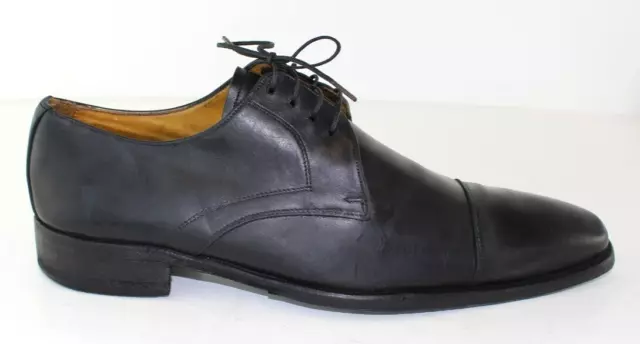 CANALI CAP TOE Black Leather Men Lace Dress Shoes (EU 41 - 8 US) $69.31 ...