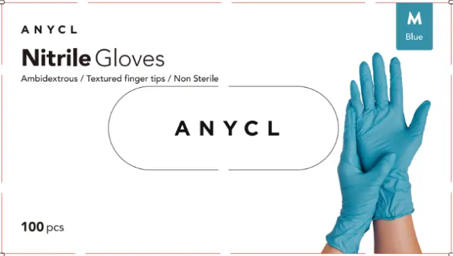 Nitrile Gloves 1000 Size L - ANYCL by Meisei Co. Japan