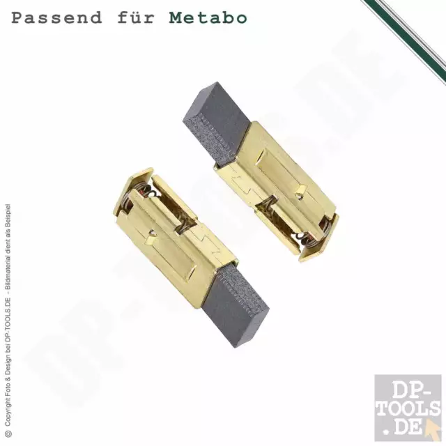 Spazzole Carbone per Metabo Pbe 501 S R+L 316033730 5x10mm 2Stück