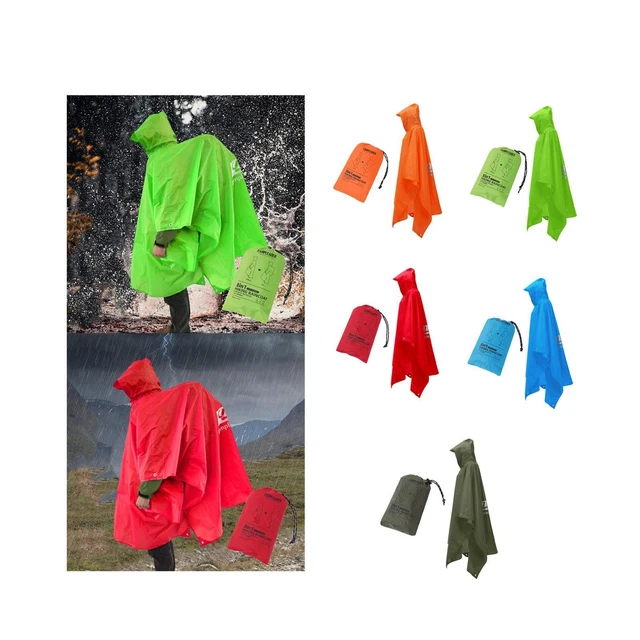 Imperméable Multifonctionnel En EVA, Poncho De Pluie Réutilisable Avec