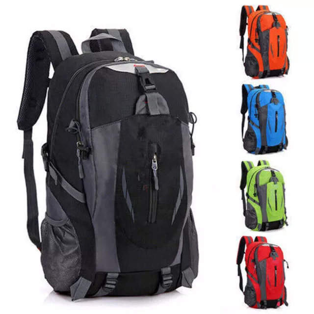 40L Large Waterproof Backpack Bag Camping Walking Hiking Outdoor Travel Rucksack